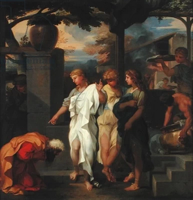 Abramo e i tre angeli - Saint, Germain, en, Laye, Musee d'Art et d'Histoire